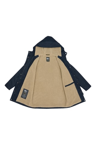 Parka regular à capuche Yasmine - Bleu