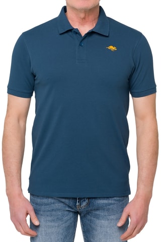 Polo regular Stoney - Indigo et jaune