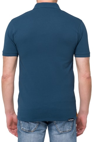 Polo regular Stoney - Indigo et jaune