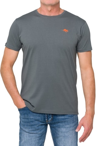 T-shirt regular - Orange et gris