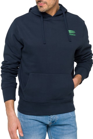 Sweat à capuche - Bleu marine et vert