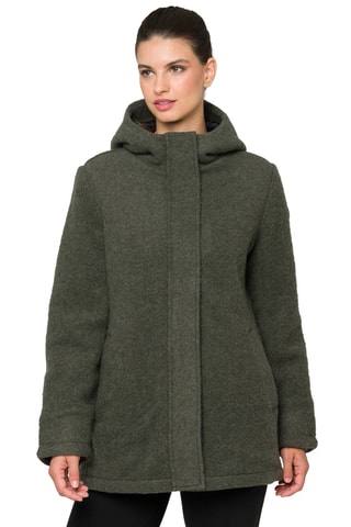 Manteau regular à capuche Jaipur - Vert