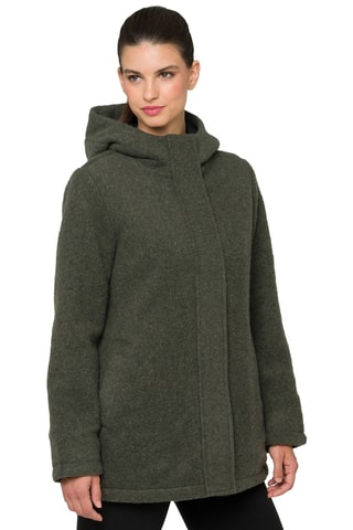 Manteau regular à capuche Jaipur - Vert
