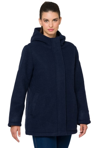 Manteau regular à capuche Jaipur - Bleu