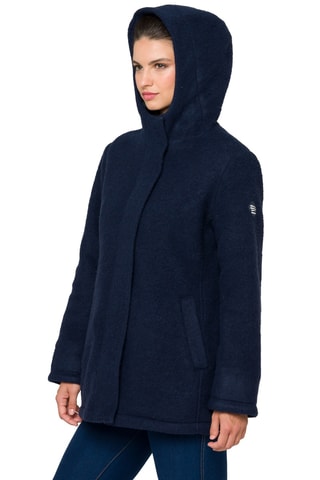 Manteau regular à capuche Jaipur - Bleu