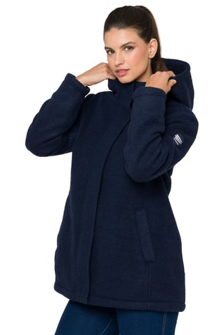 Manteau regular à capuche Jaipur - Bleu