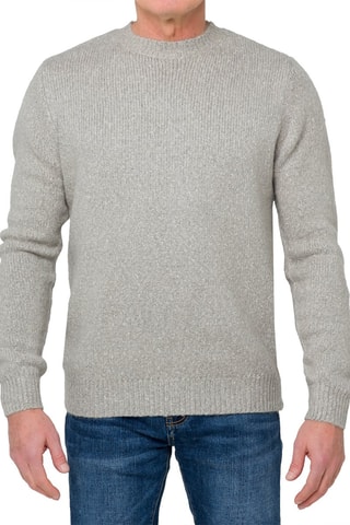 Pull regular en laine et mohair Alaska - Gris clair
