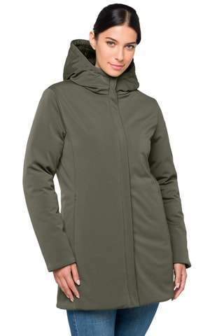 Parka à capuche Jaqueline - Noir et vert