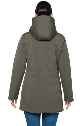 Parka à capuche Jaqueline - Noir et vert