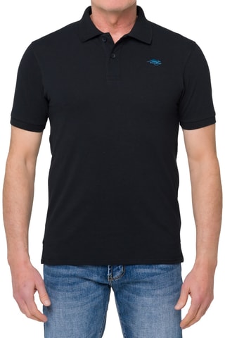 Polo regular Stoney - Noir et indigo