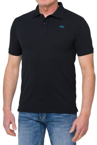 Polo regular Stoney - Noir et indigo