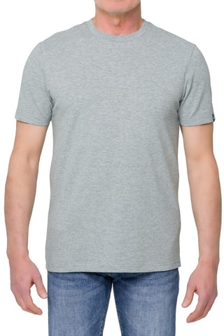 T-shirt regular Pangai piquet - Gris clair