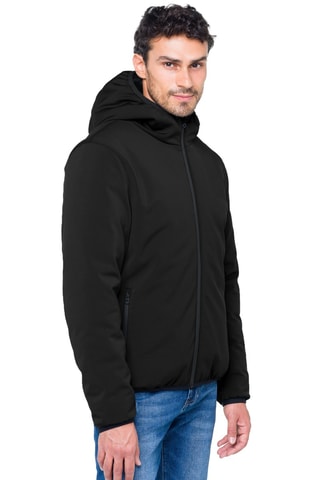 Blouson regular à capuche Andaz - Noir
