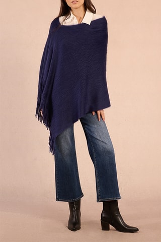 Poncho - Bleu marine - Molly Bracken