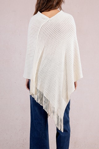 Poncho - Ecru - Molly Bracken