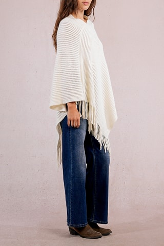 Poncho - Ecru - Molly Bracken