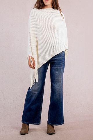 Poncho - Ecru - Molly Bracken
