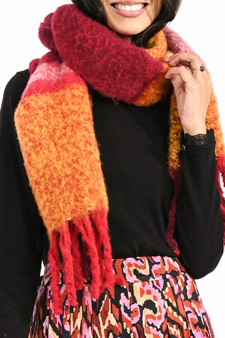 Echarpe - Bordeaux et orange - Molly Bracken