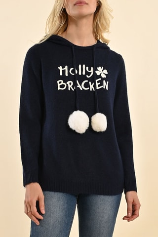 Pull à capuche - Bleu marine - Molly Bracken