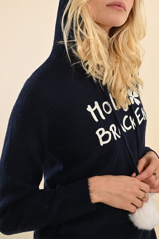 Pull à capuche - Bleu marine - Molly Bracken
