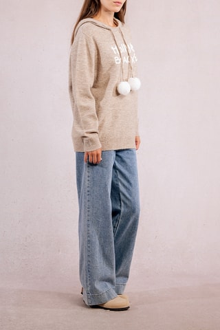 Pull à capuche - Beige - Molly Bracken