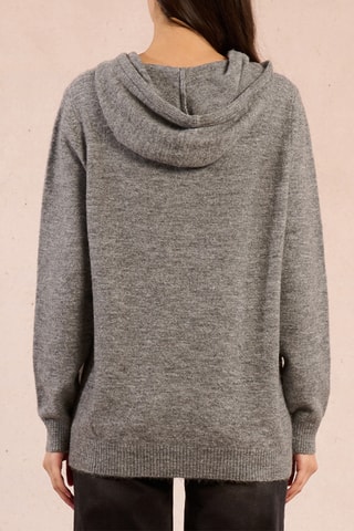 Pull à capuche - Gris chiné - Molly Bracken