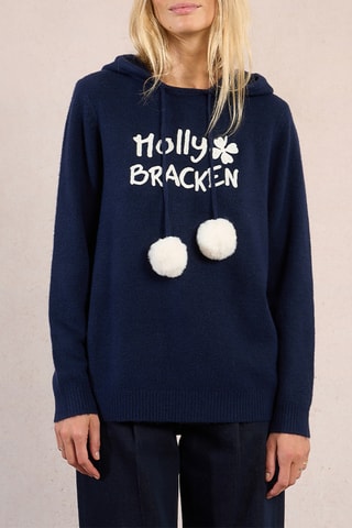 Pull à capuche - Bleu marine - Molly Bracken