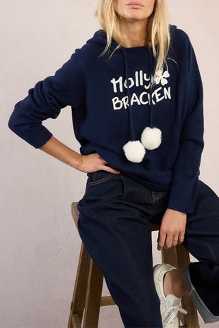 Pull à capuche - Bleu marine - Molly Bracken