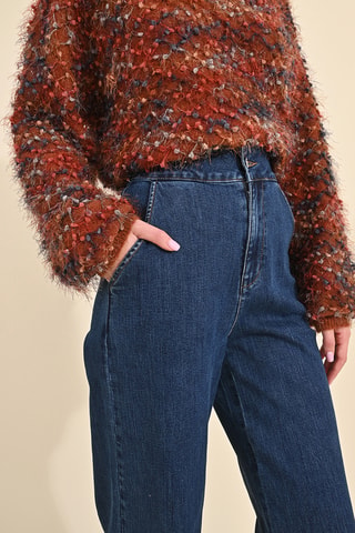 Jean taille haute - Bleu marine - Molly Bracken