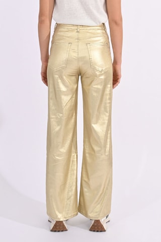 Pantalon large taille haute - Beige - Molly Bracken