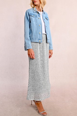 Veste en jean - Bleu clair - Molly Bracken