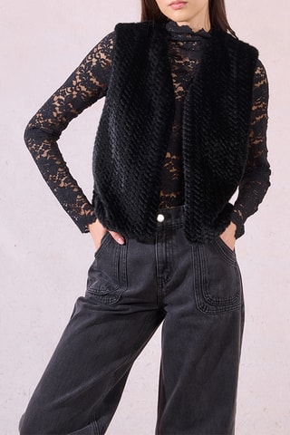 Top en dentelle - Noir - Molly Bracken