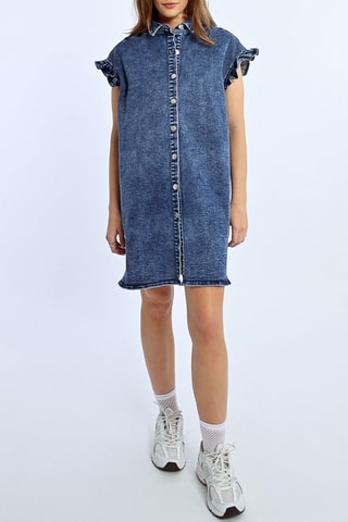 Robe chemise en jean - Bleu marine - Lili X Molly