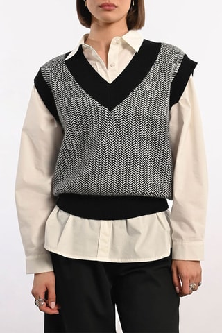 Pull - Noir et blanc - Lili X Molly