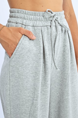 Pantalon large taille haute - Gris clair - Lili X Molly