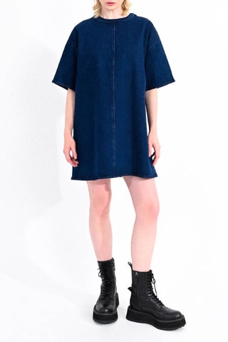 Robe droite en jean - Bleu marine - Lili X Molly