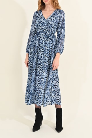 Vestido midi - Azul oscuro - Molly Bracken