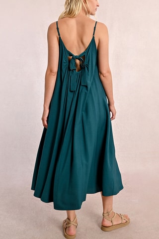 Robe midi - Bleu pétrole - Molly Bracken