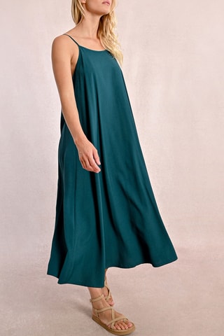 Robe midi - Bleu pétrole - Molly Bracken