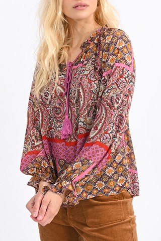 Blouse - Fuchsia - Molly Bracken