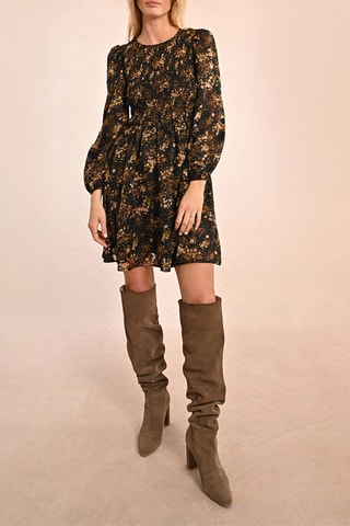 Vestido evasé - Negro - Molly Bracken