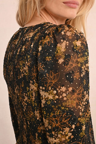 Vestido evasé - Negro - Molly Bracken
