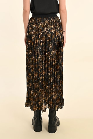 Jupe plissée taille haute - Noir - Molly Bracken