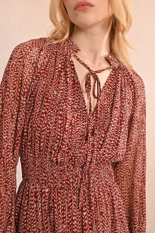 Robe midi - Bordeaux - Molly Bracken