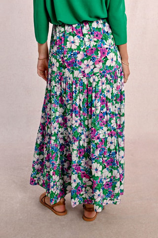 Jupe longue taille haute - Vert - Molly Bracken