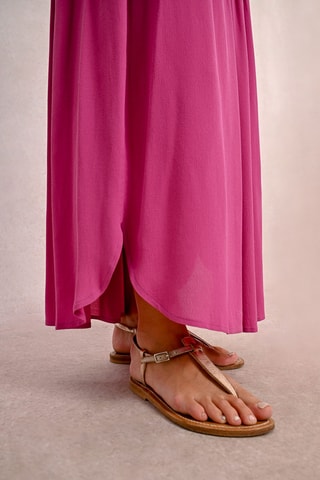 Jupe plissée taille haute - Fuchsia - Molly Bracken