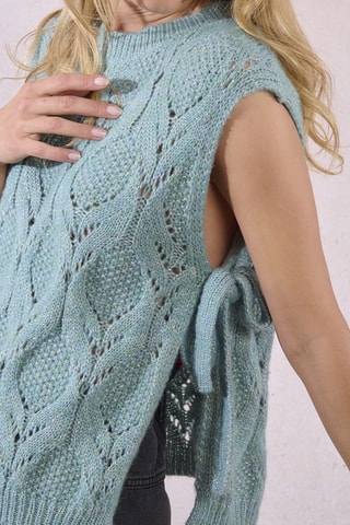 Pull sans manches - Bleu clair - Molly Bracken