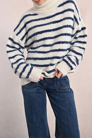 Pull - Ecru et bleu - Molly Bracken