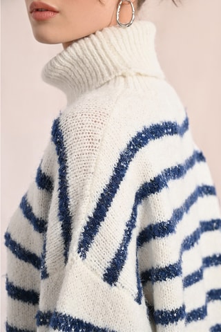Pull - Ecru et bleu - Molly Bracken