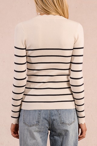Pull - Ecru et bleu marine - Molly Bracken